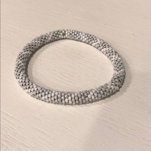 White and grey bracelet
